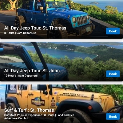 Book a full day jeep tours in Virgin Islands